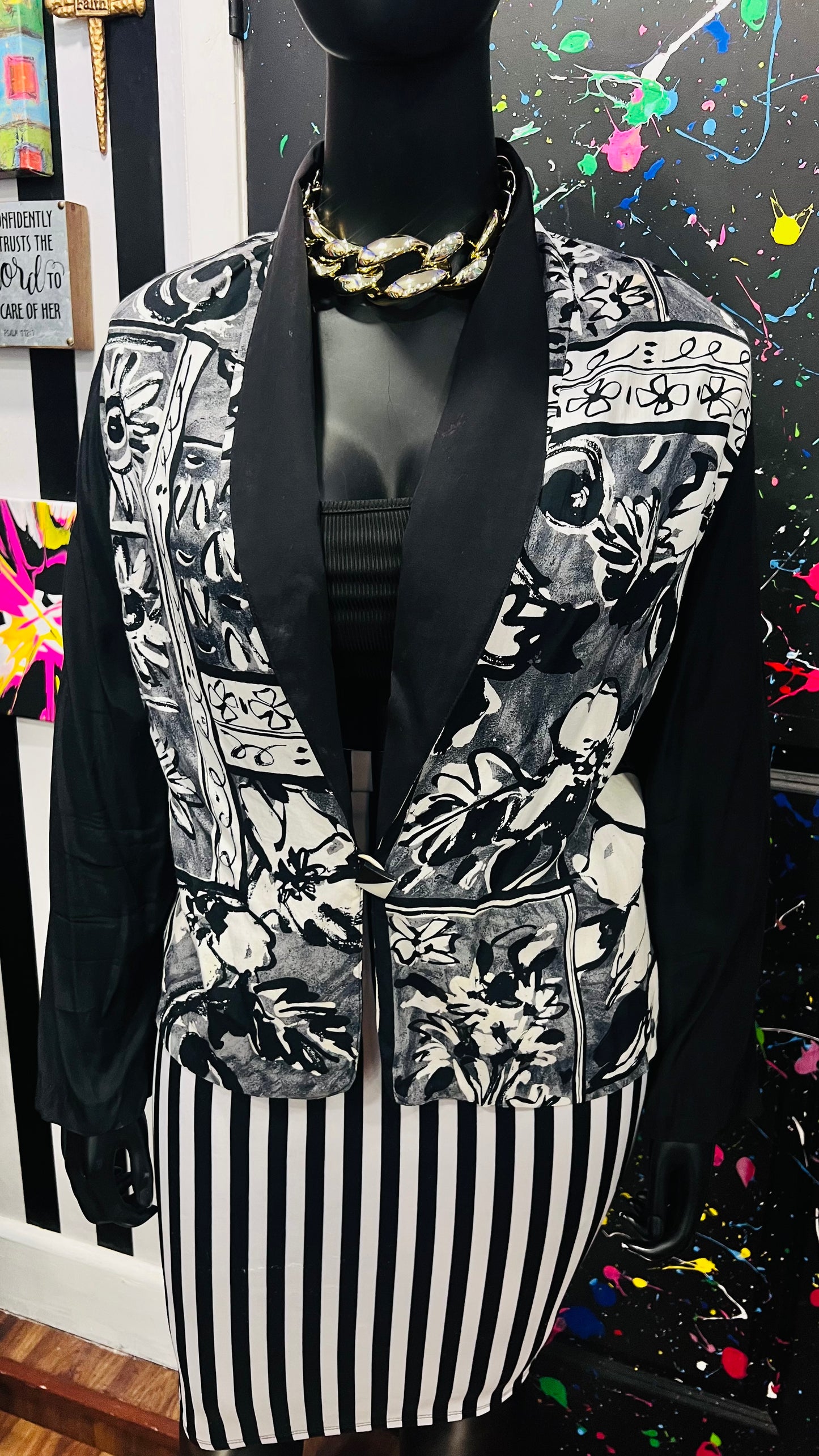 Vintage Rayon Blouse (24W)