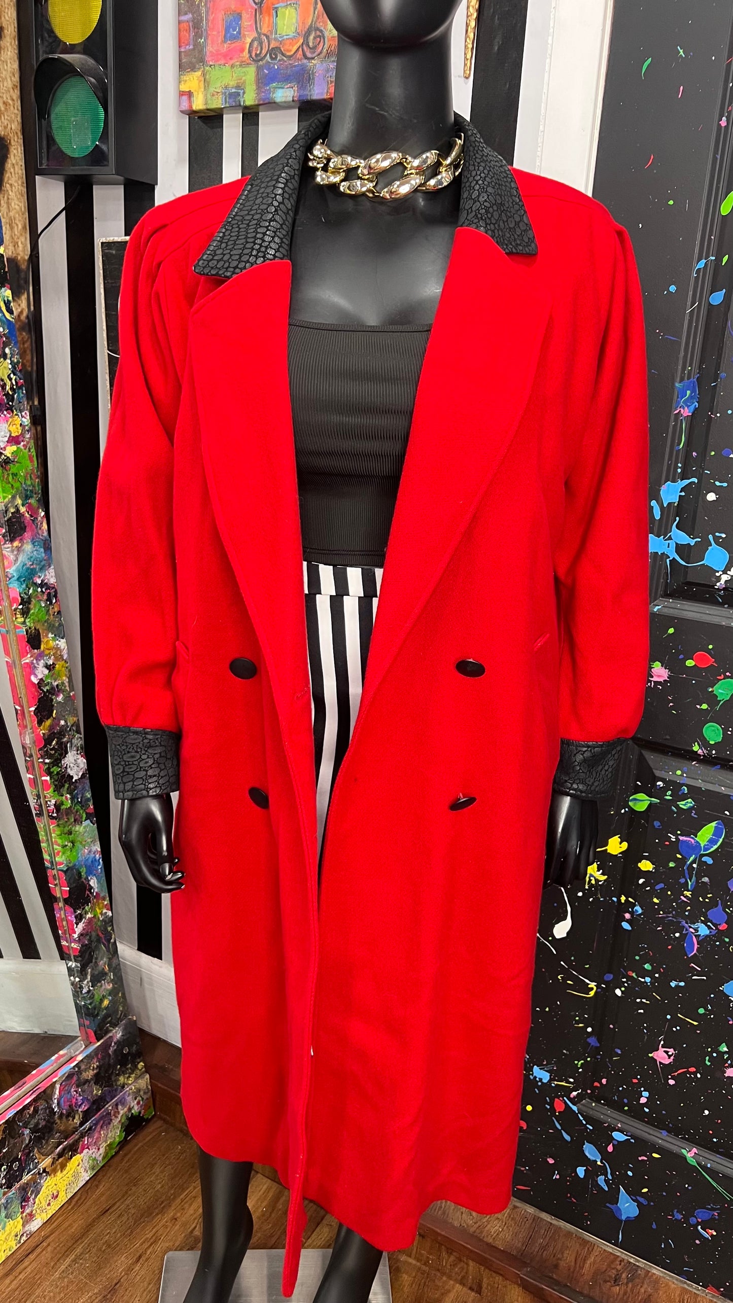 Vintage Wool Insulated Trench Coat (16)