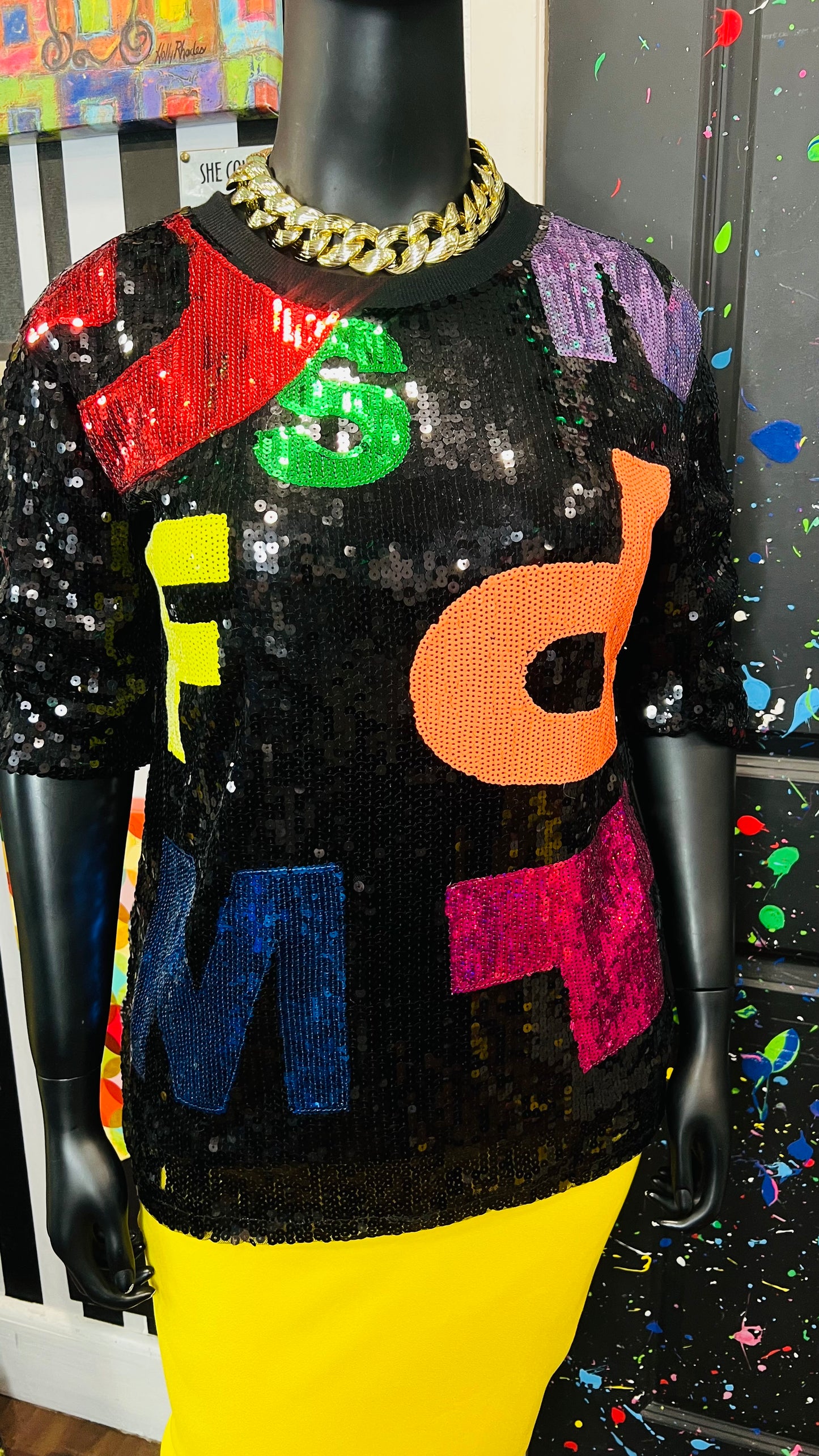 Super Fun Sequin Letter Blouse (18/20)