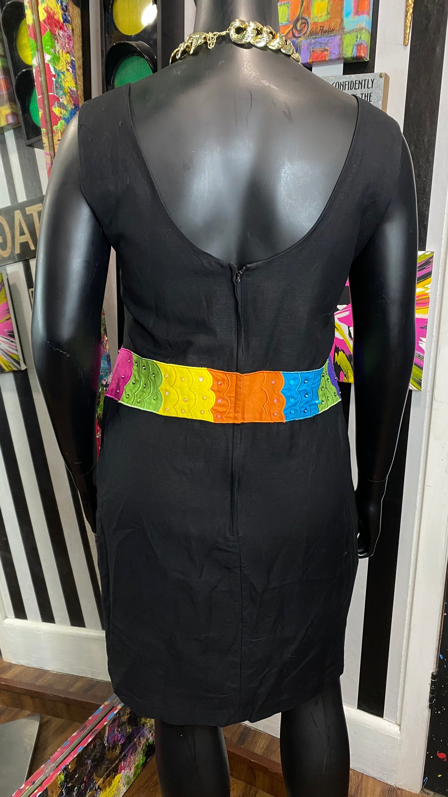Vintage Colorful Fish Dress (14)