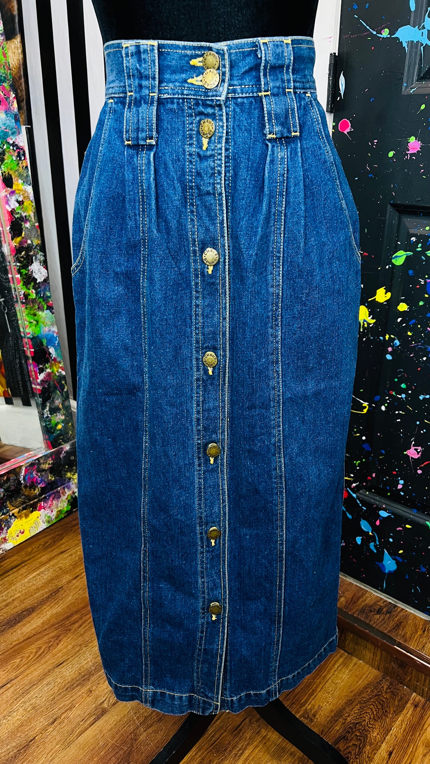 Vintage Denim Skirt (12)