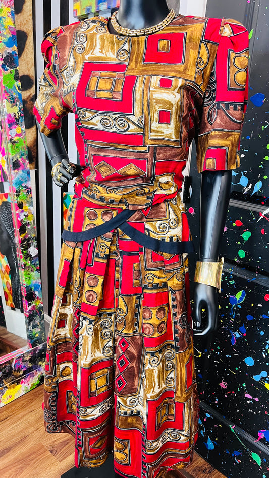 Vintage Rayon ‘Lisa’ Dress (14)