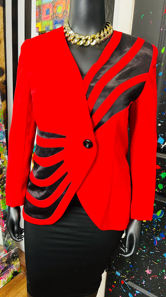 Vintage Couture Red & Blazer (16)
