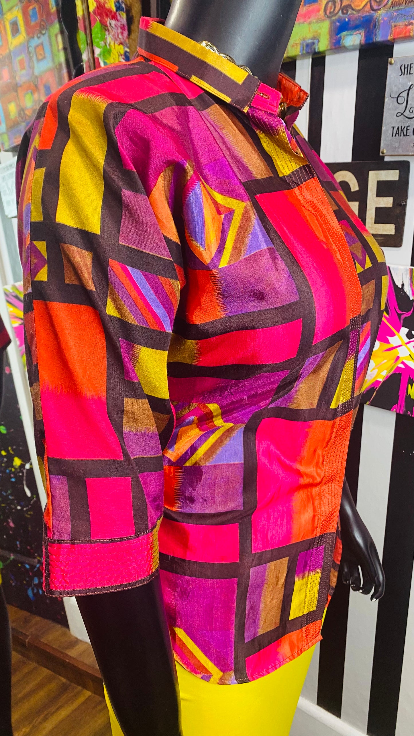 Vintage 100% Silk Blouse (20)