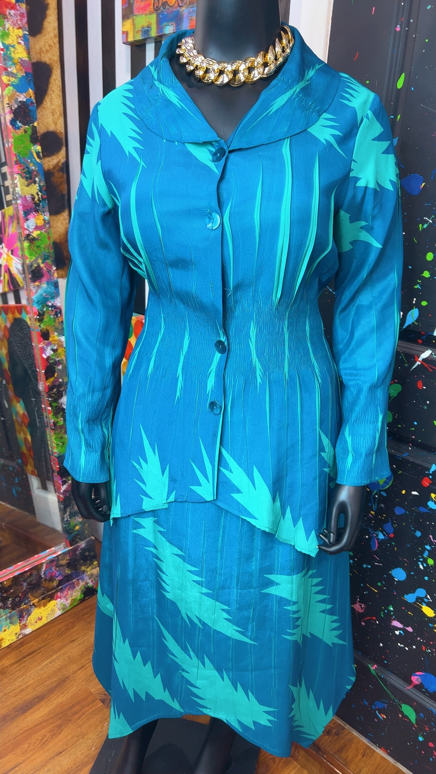 Vintage Blue Mermaid Set Set (18)