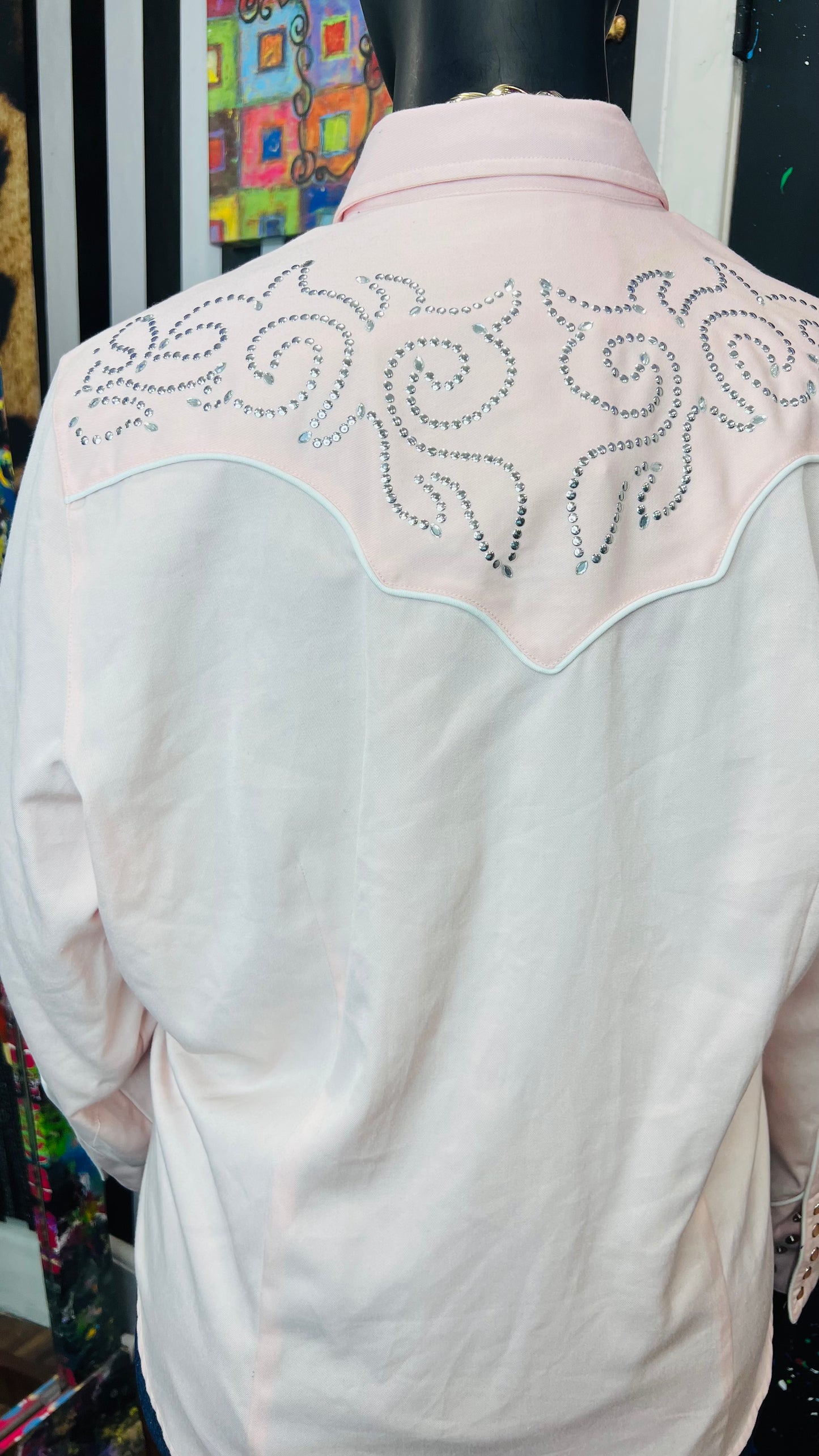 Vintage Pink Western Blouse (20/22)