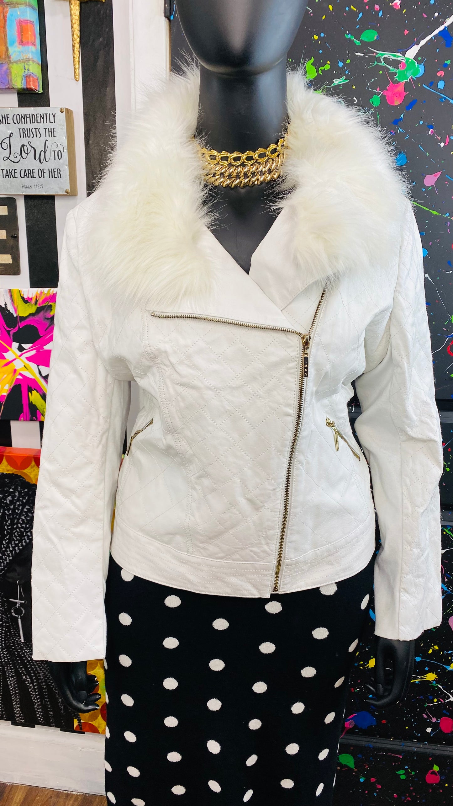 Vintage White Genuine Leather Jacket (18)