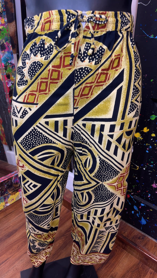 Vintage Rayon Tribal Print Pants (20)