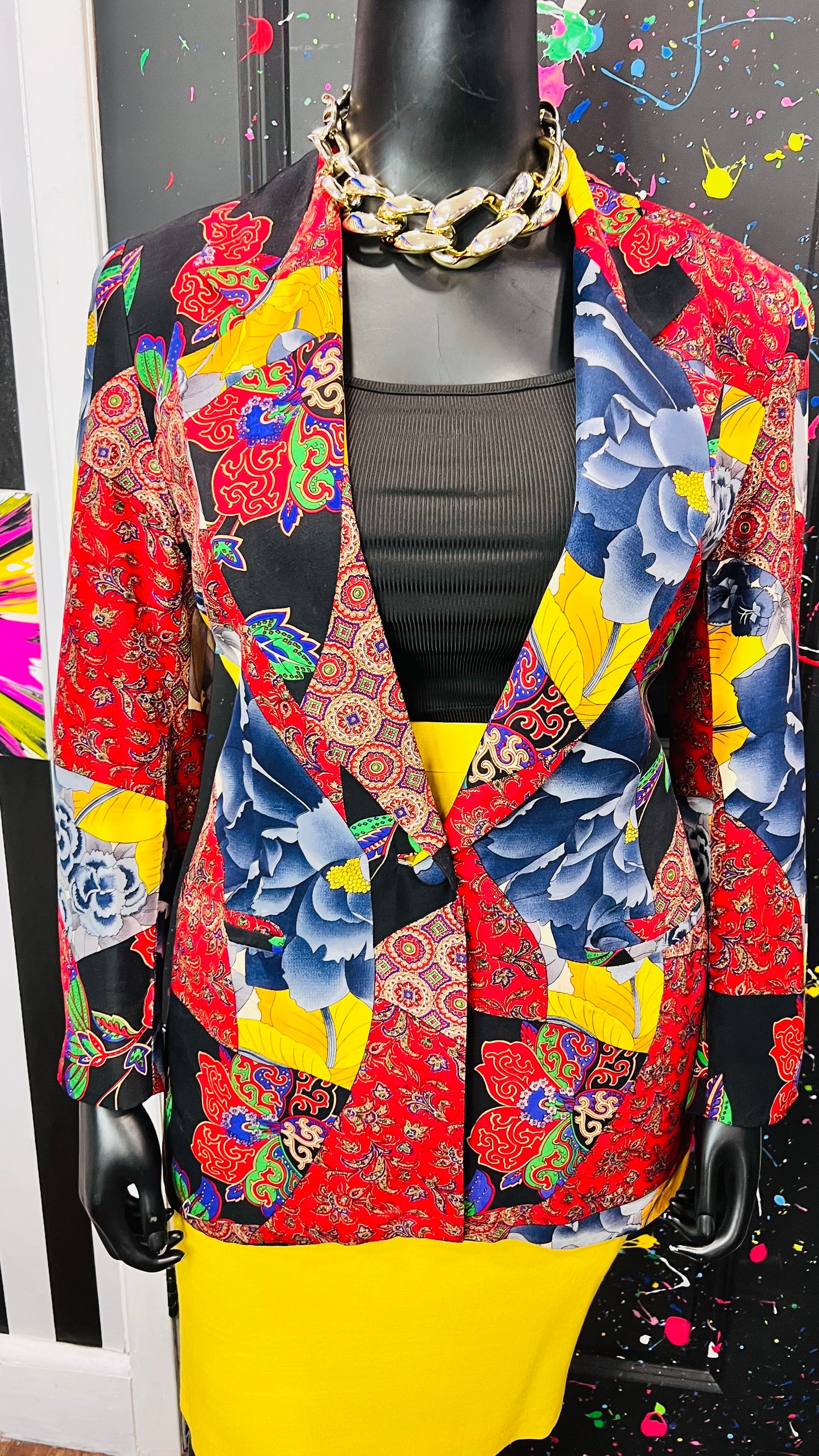 Vintage 100% Silk Blazer (14/16)