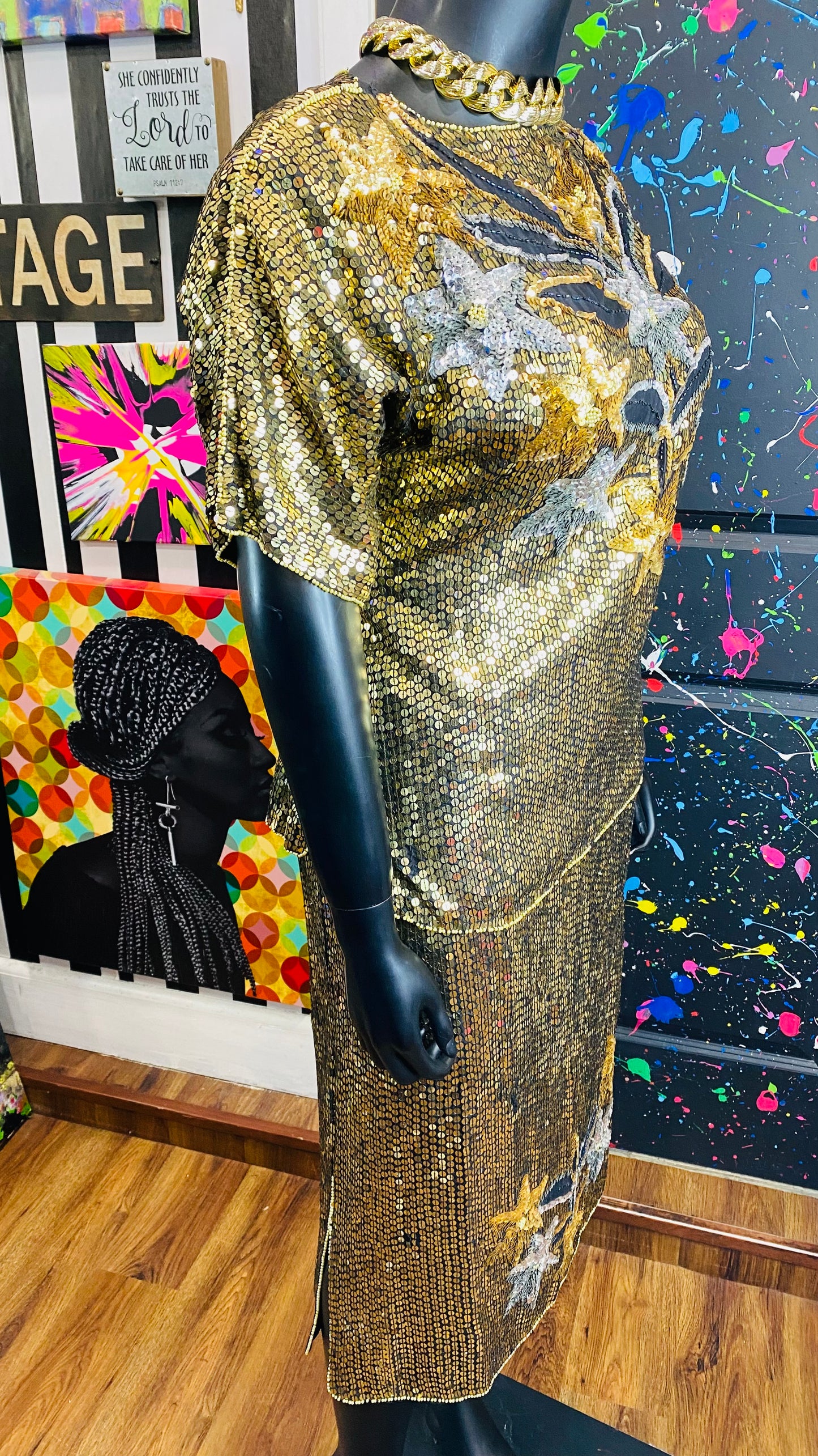 Vintage Sequin Skirt Set (18/20)