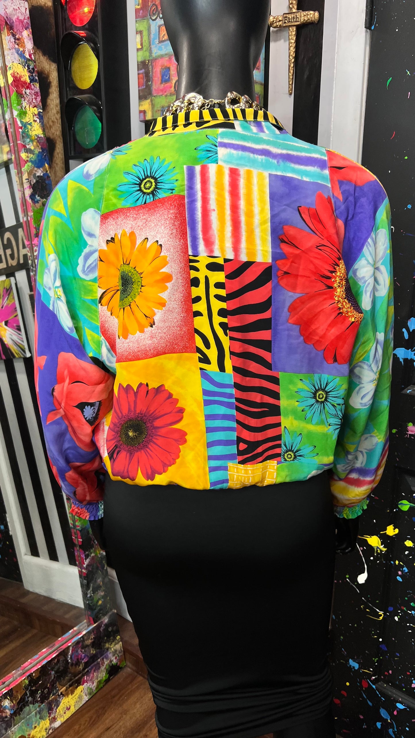 Vintage 100% Silk Diane Gilman Jacket (20/22)