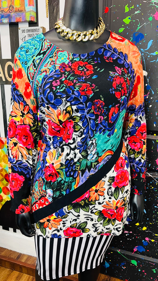 Vintage Carole Little Rayon Blouse (16)