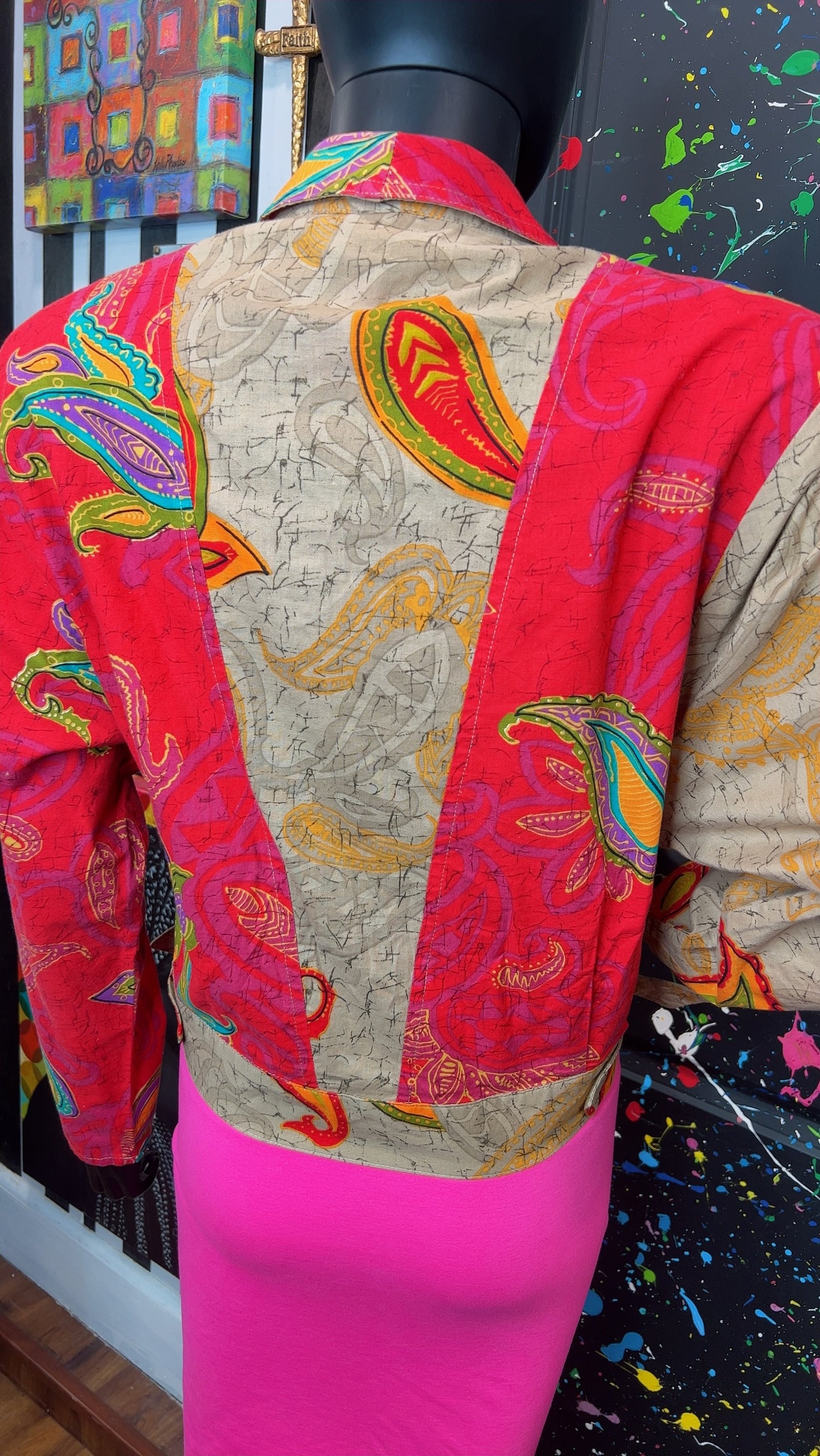 Vintage Western Cropped Blazer Jacket (14)