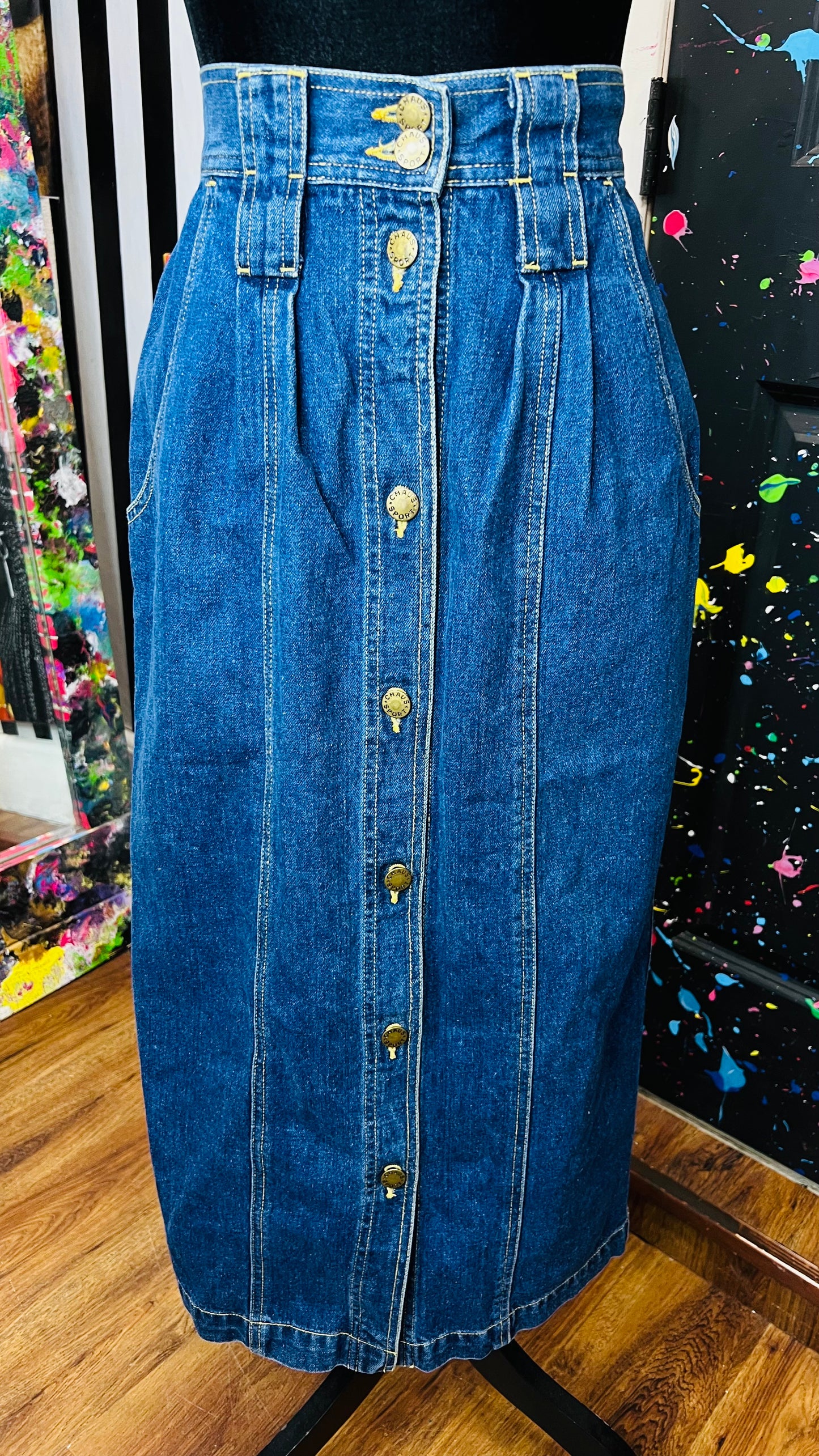 Vintage Denim Skirt (12)