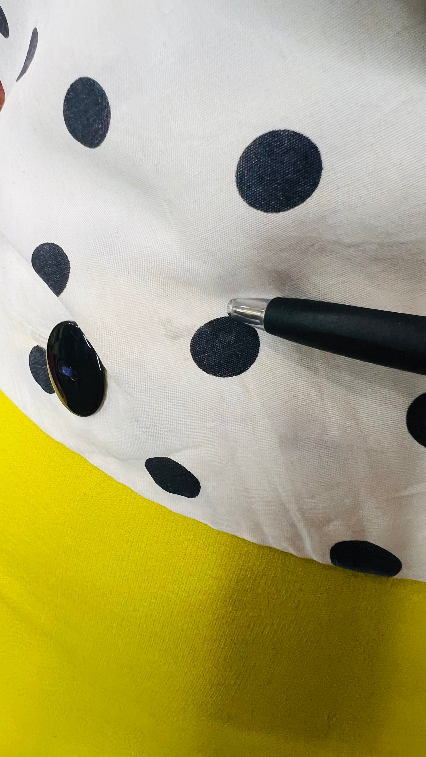 Vintage Sheer Arms Polka Dot Cropped Blouse (24)