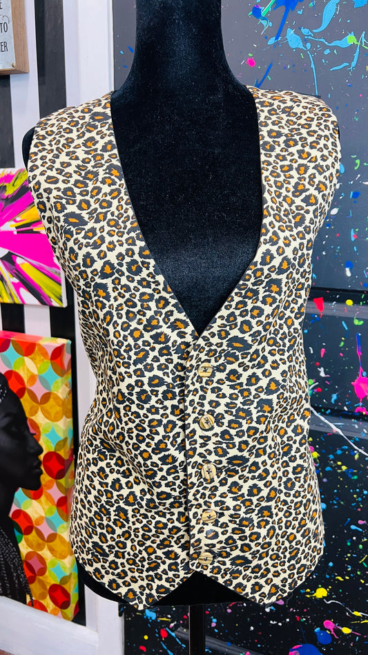 Vintage Animal Print Vest (14)