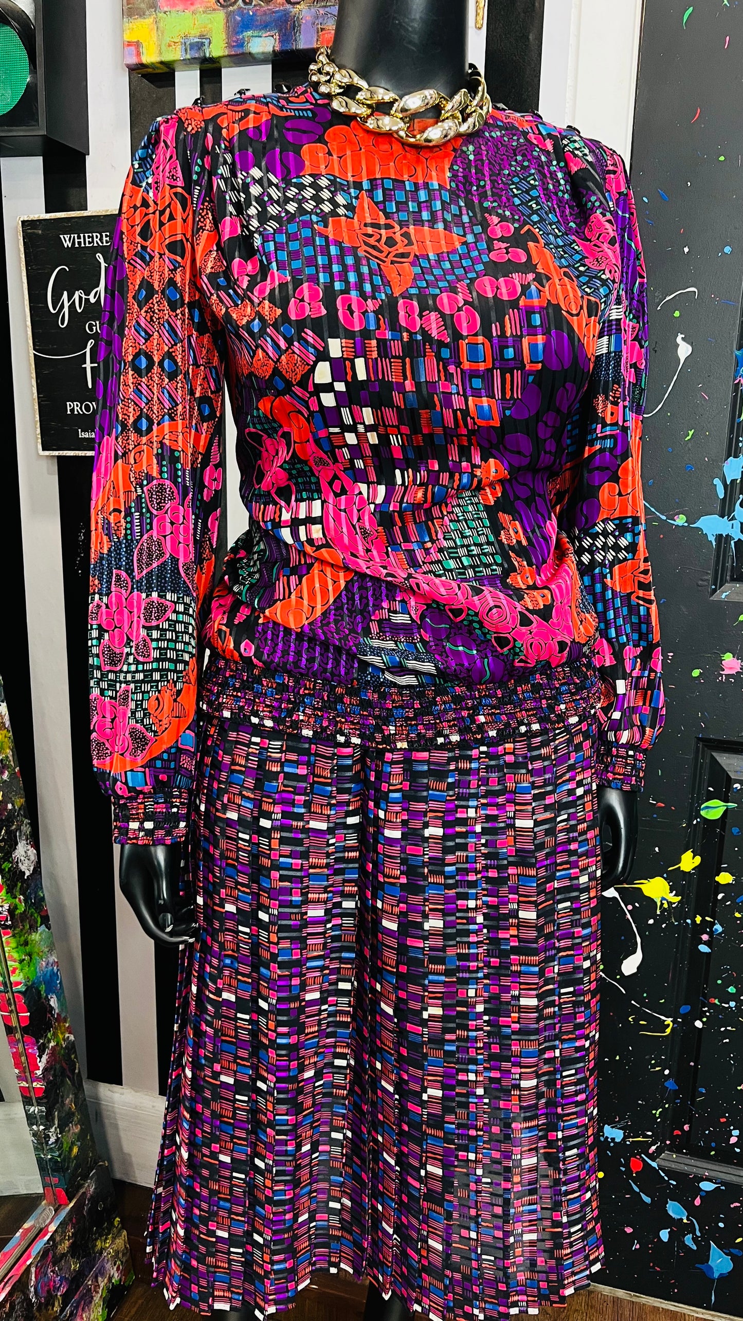 Vintage Jo Hanna York Skirt Set (14)