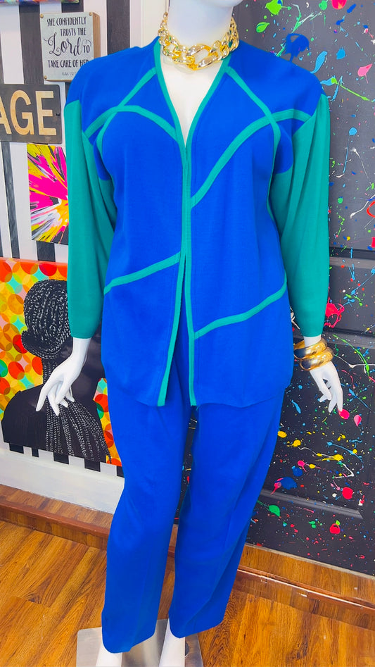 Vintage Knit Pants & Sweater Set (22)