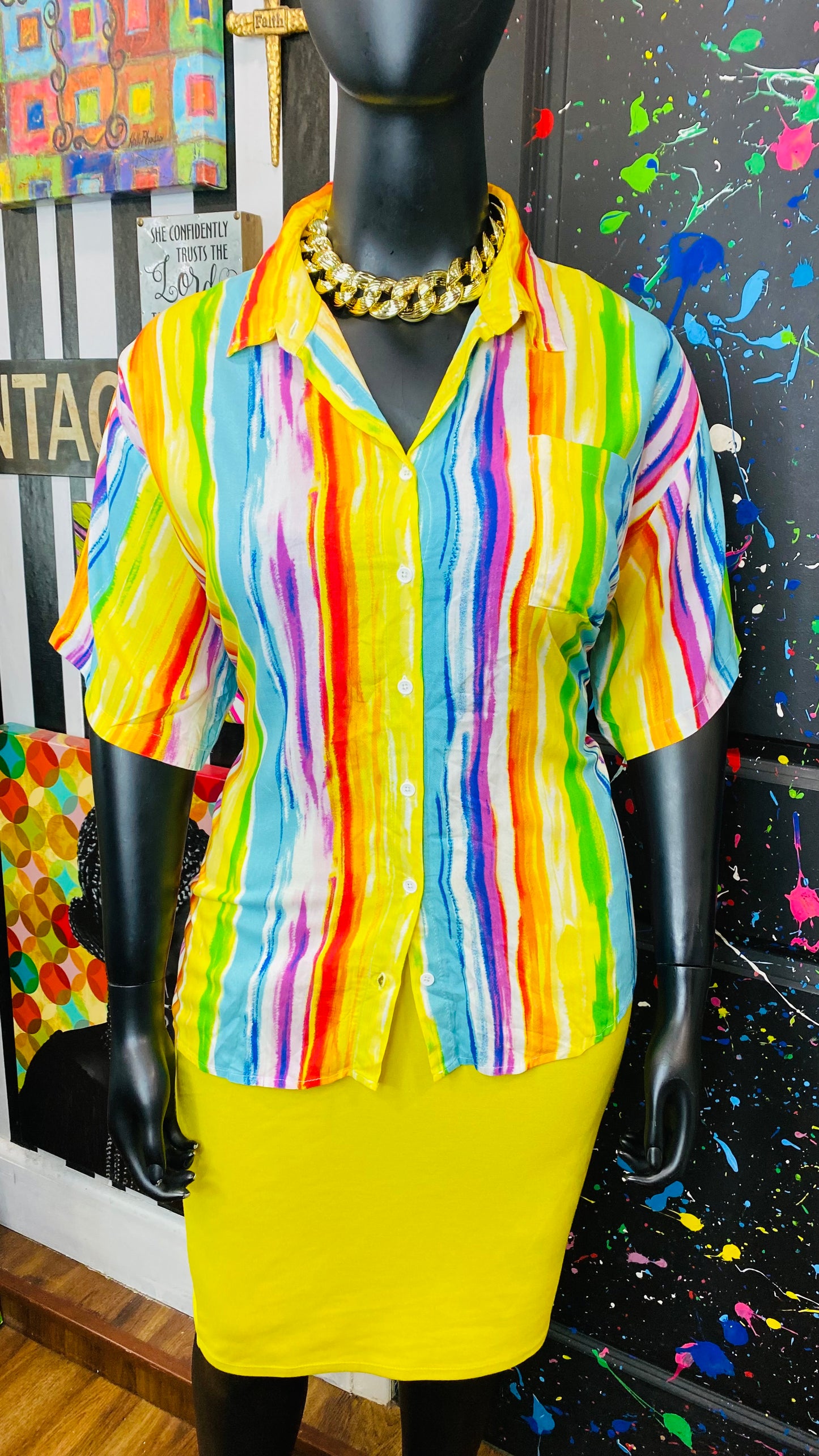 Watercolor Rayon Blouse (22/24)