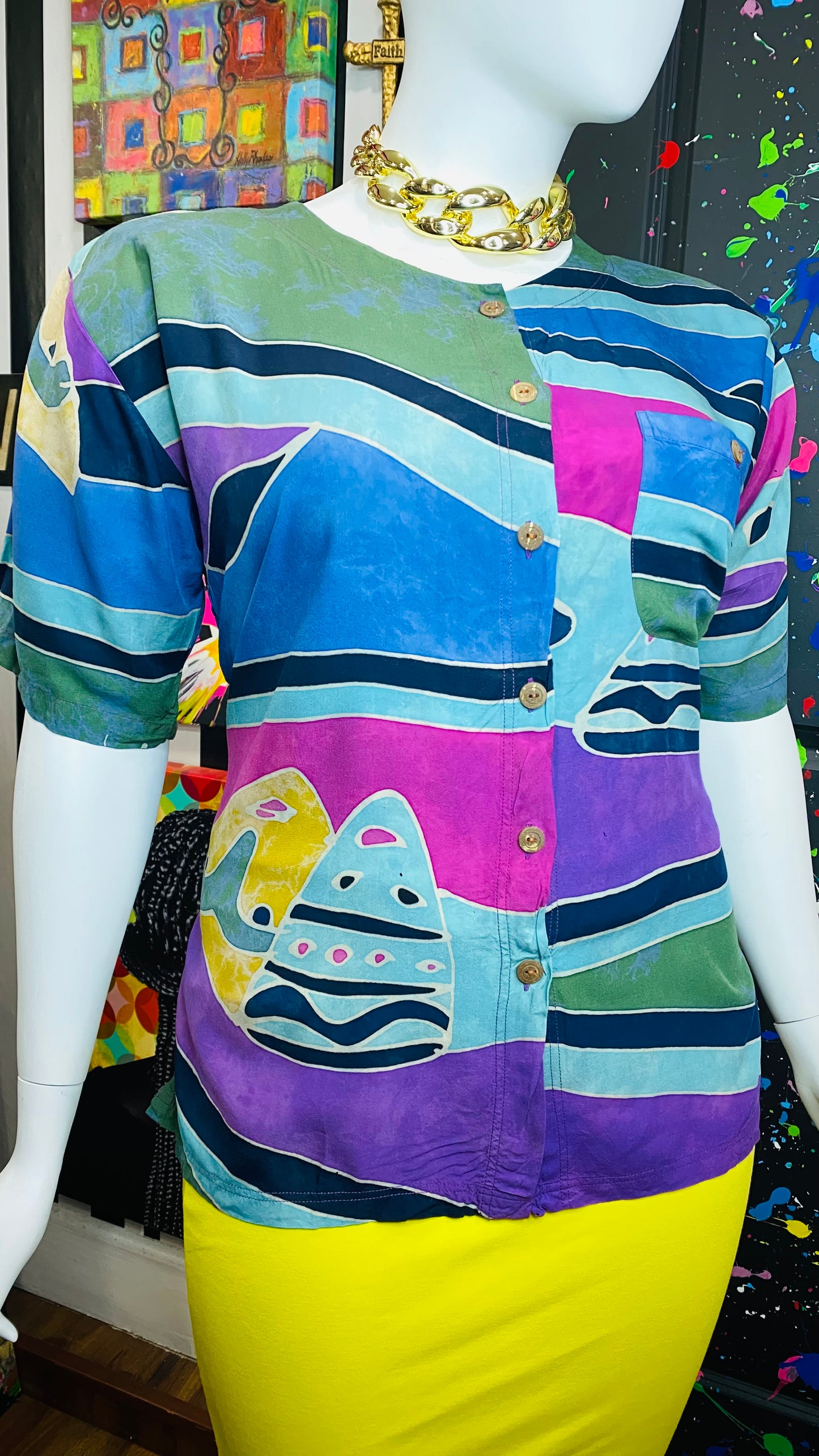 Vintage Abstract Blouse (18)