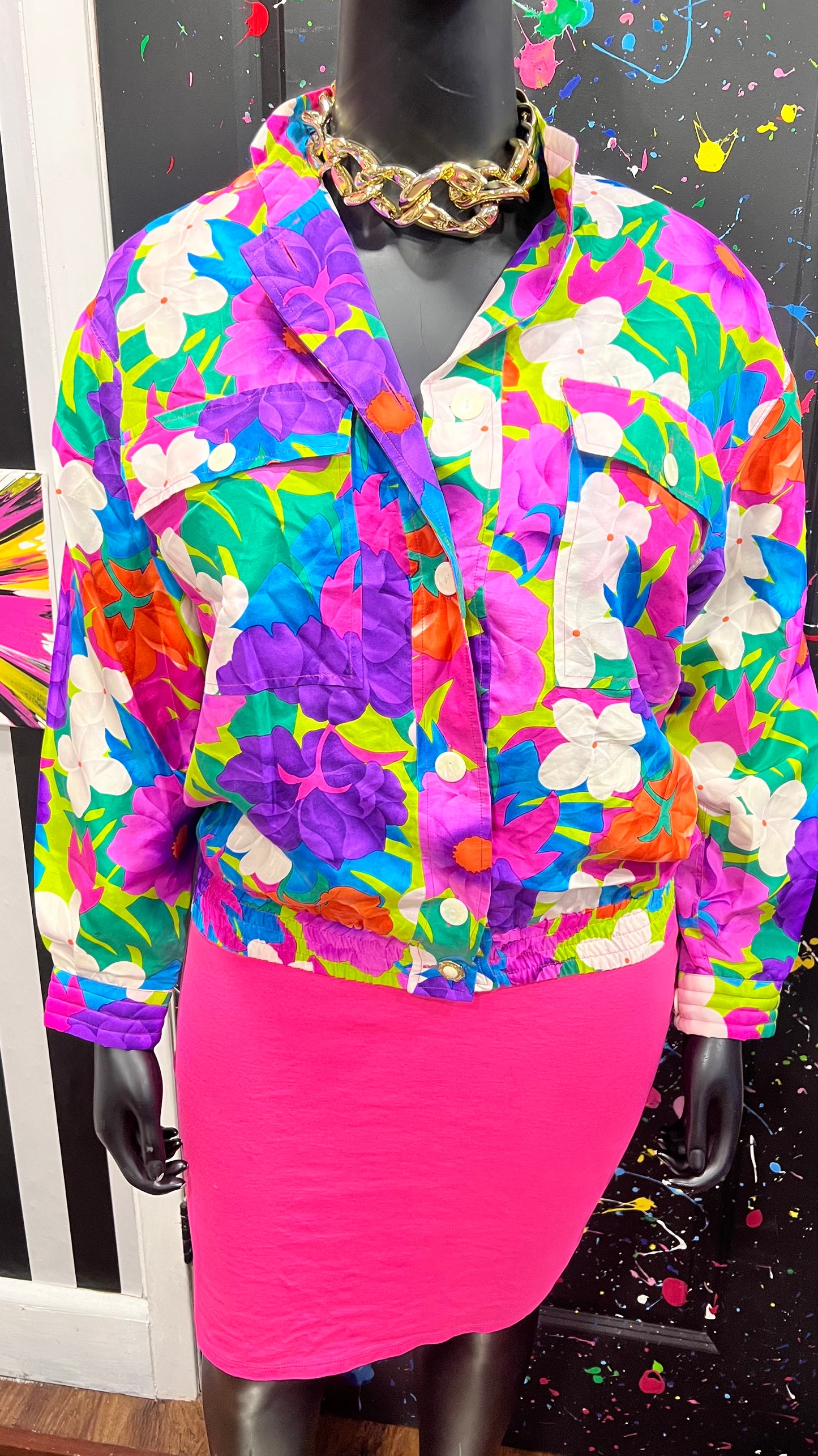 Vintage Silk Floral Jacket (16)