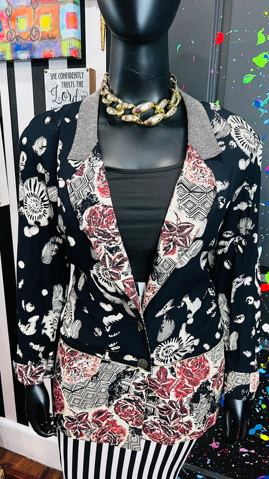 Vintage Carole Little Rayon Blazer (22)