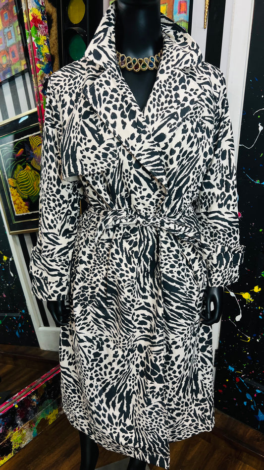 Animal Print Rain Trench Coat (20)