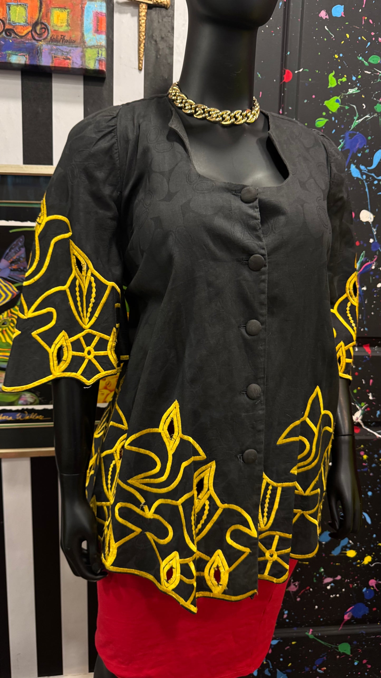Vintage Traditional African Blouse (26)