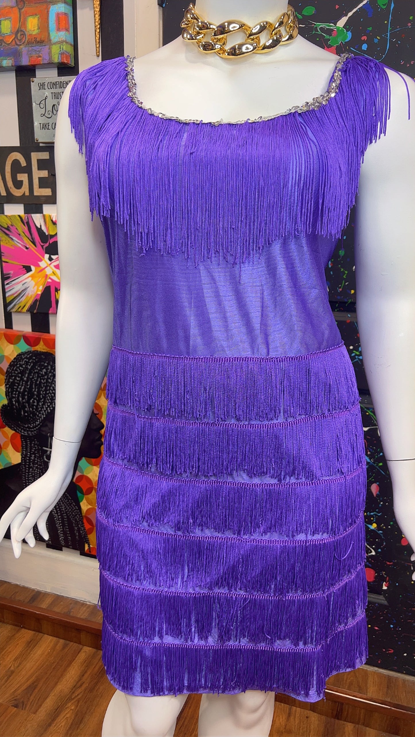 Purple Fringe Dress (24)