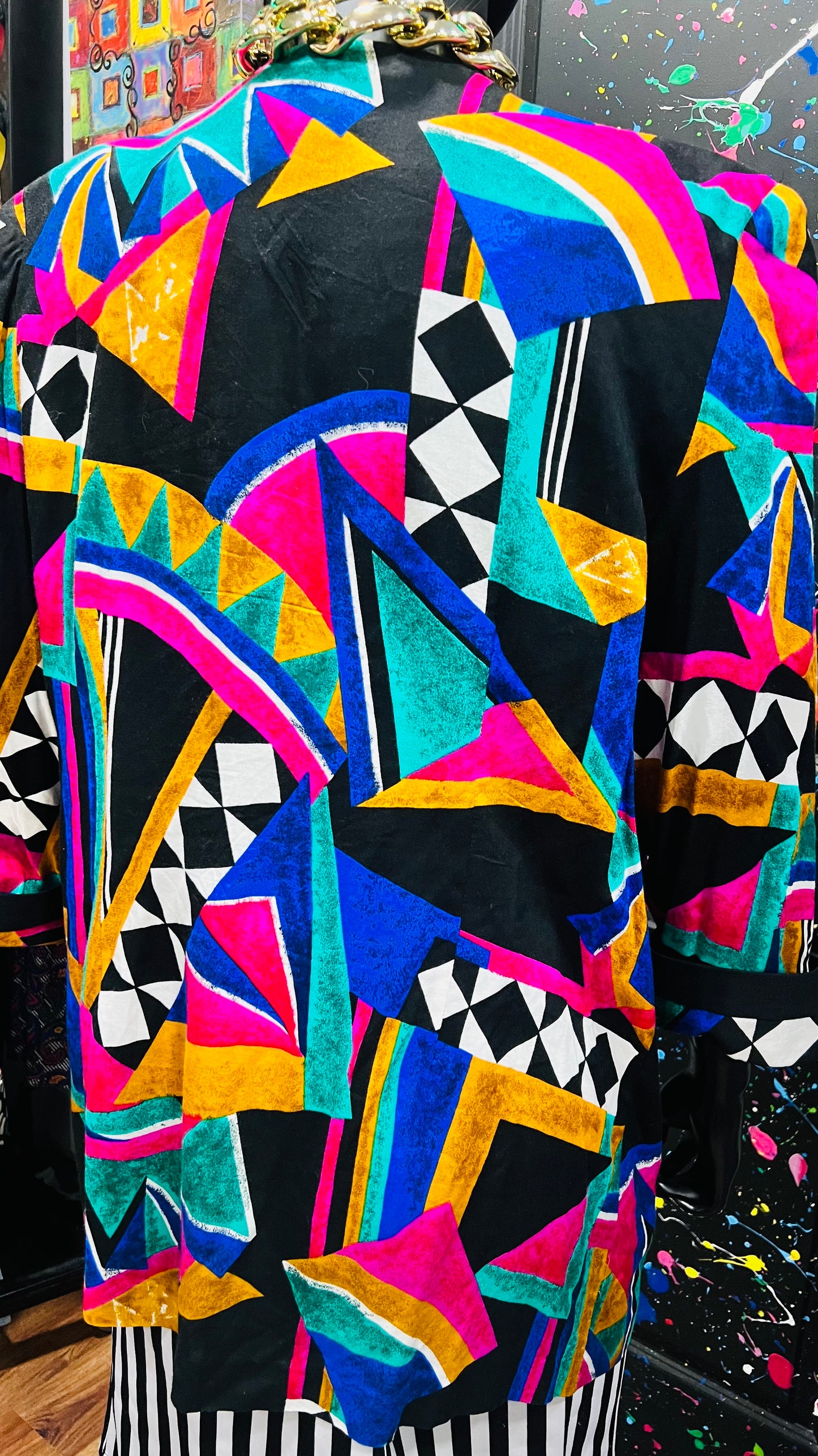 Vintage Rayon Abstract Duster (18/20) *KC