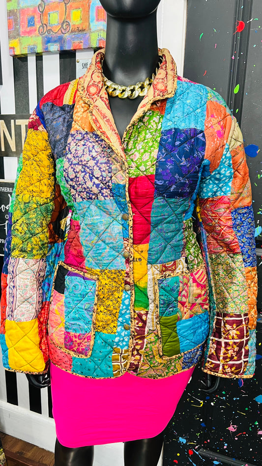 Vintage Patchwork Reversible Jacket (16)