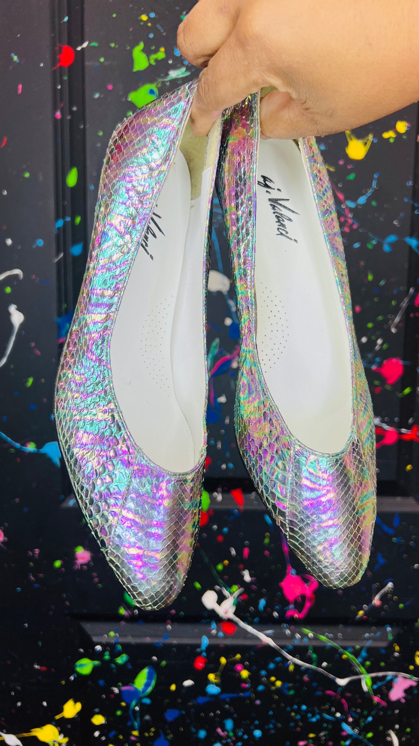 Vintage Holographic Heels- New w/Out Tags (10)