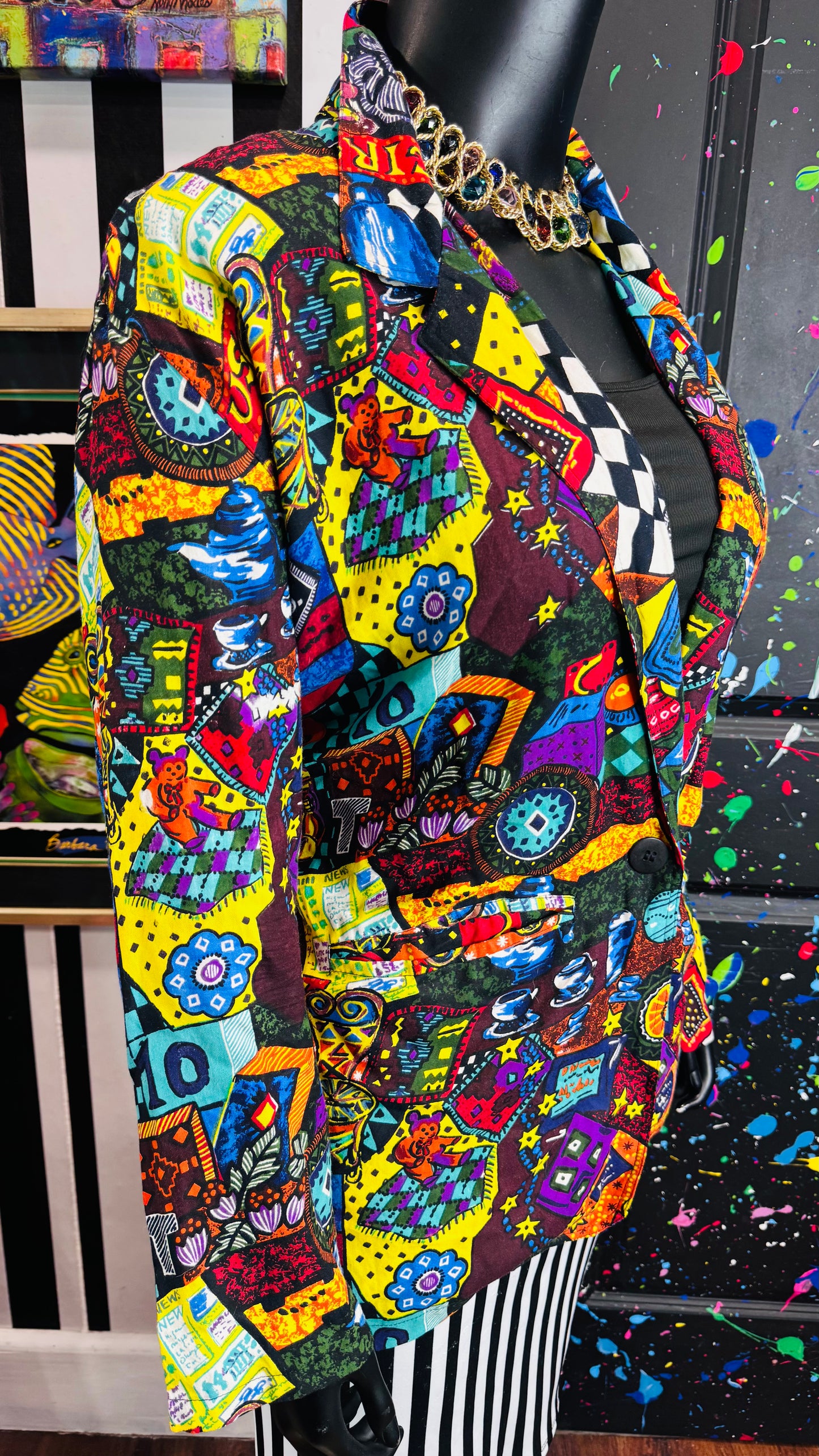 Vintage Rayon Circus Blazer (20)