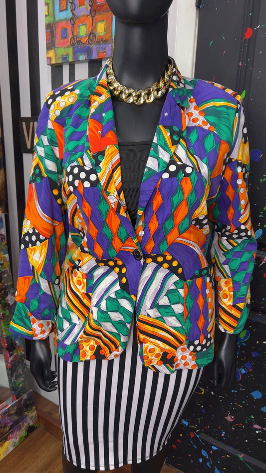 Vintage Abstract 90’s Blazer (14)