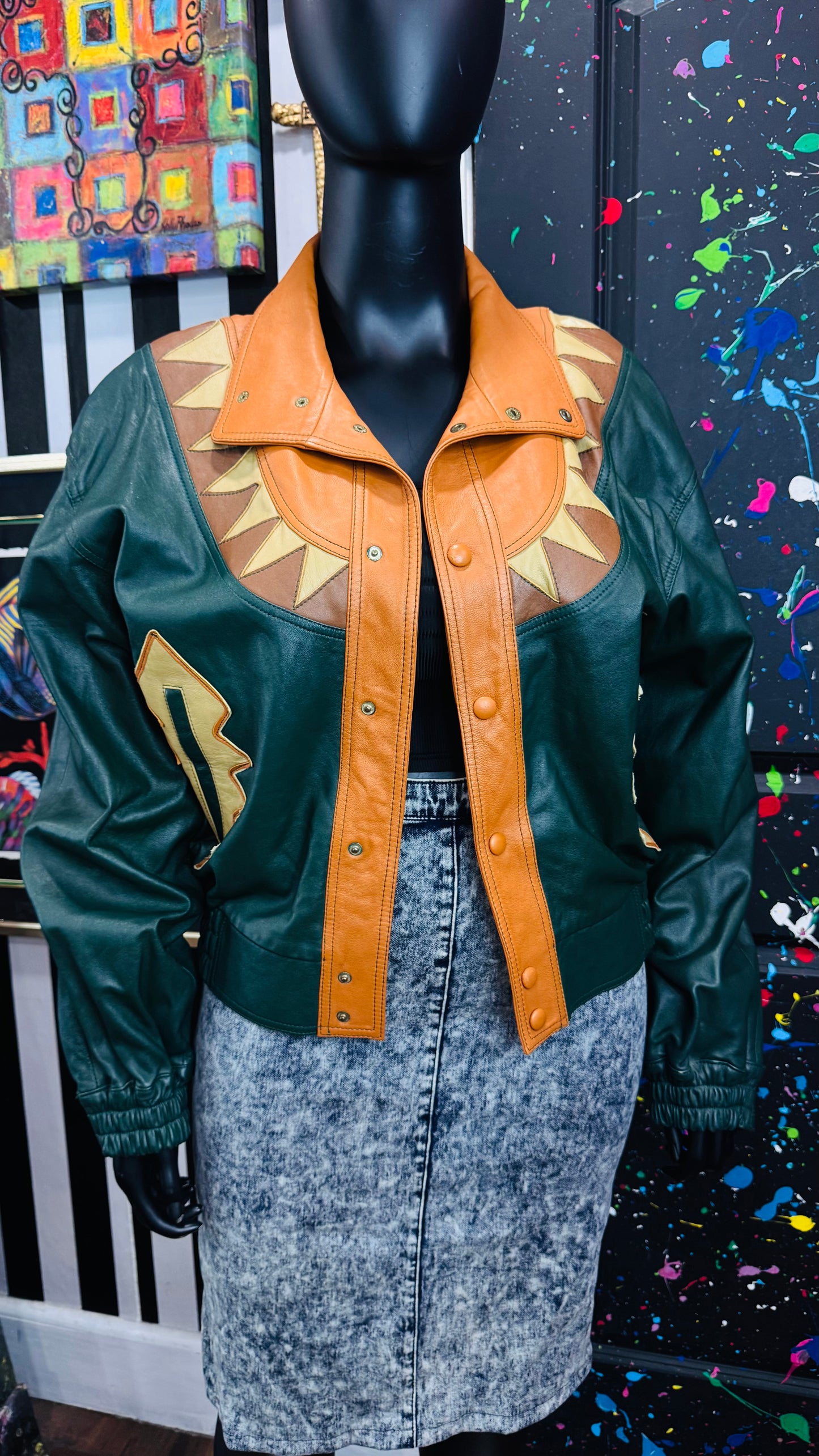 Vintage Genuine Leather Jacket (18)