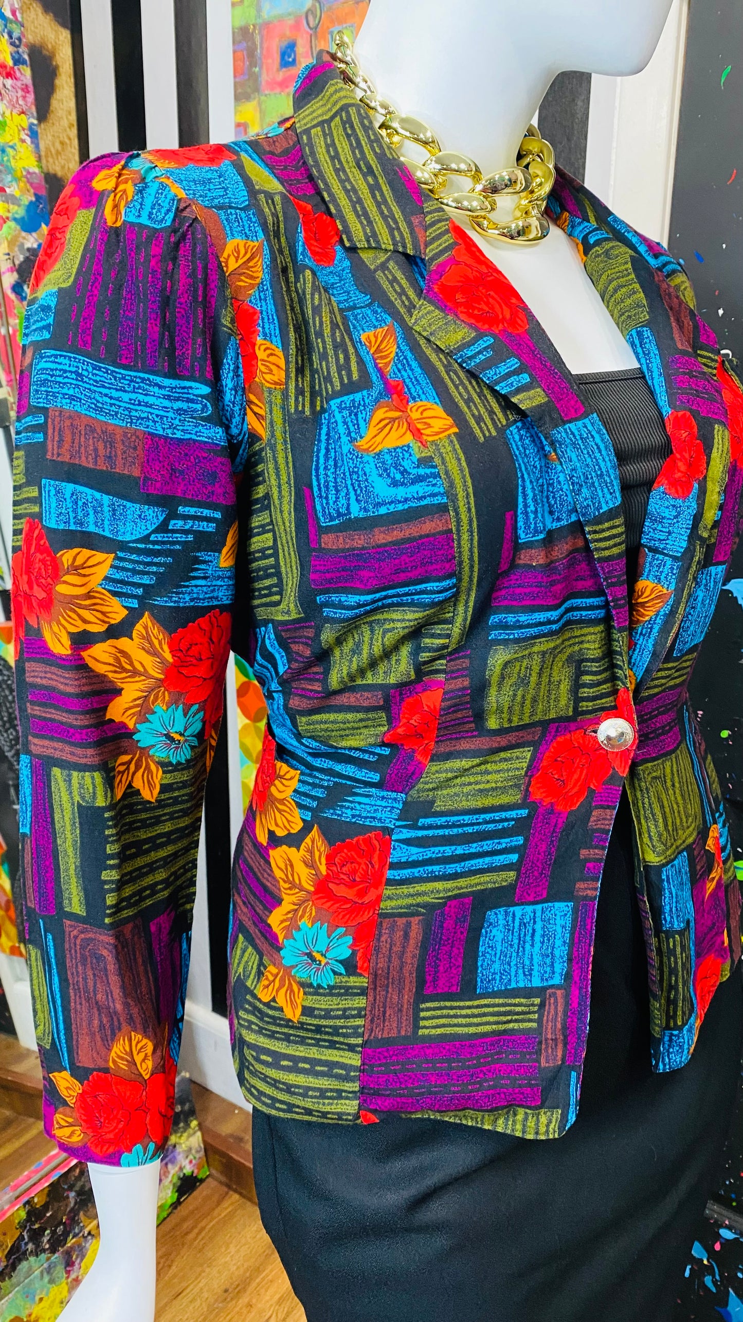 Vintage Rayon 90’s Blazer (14)