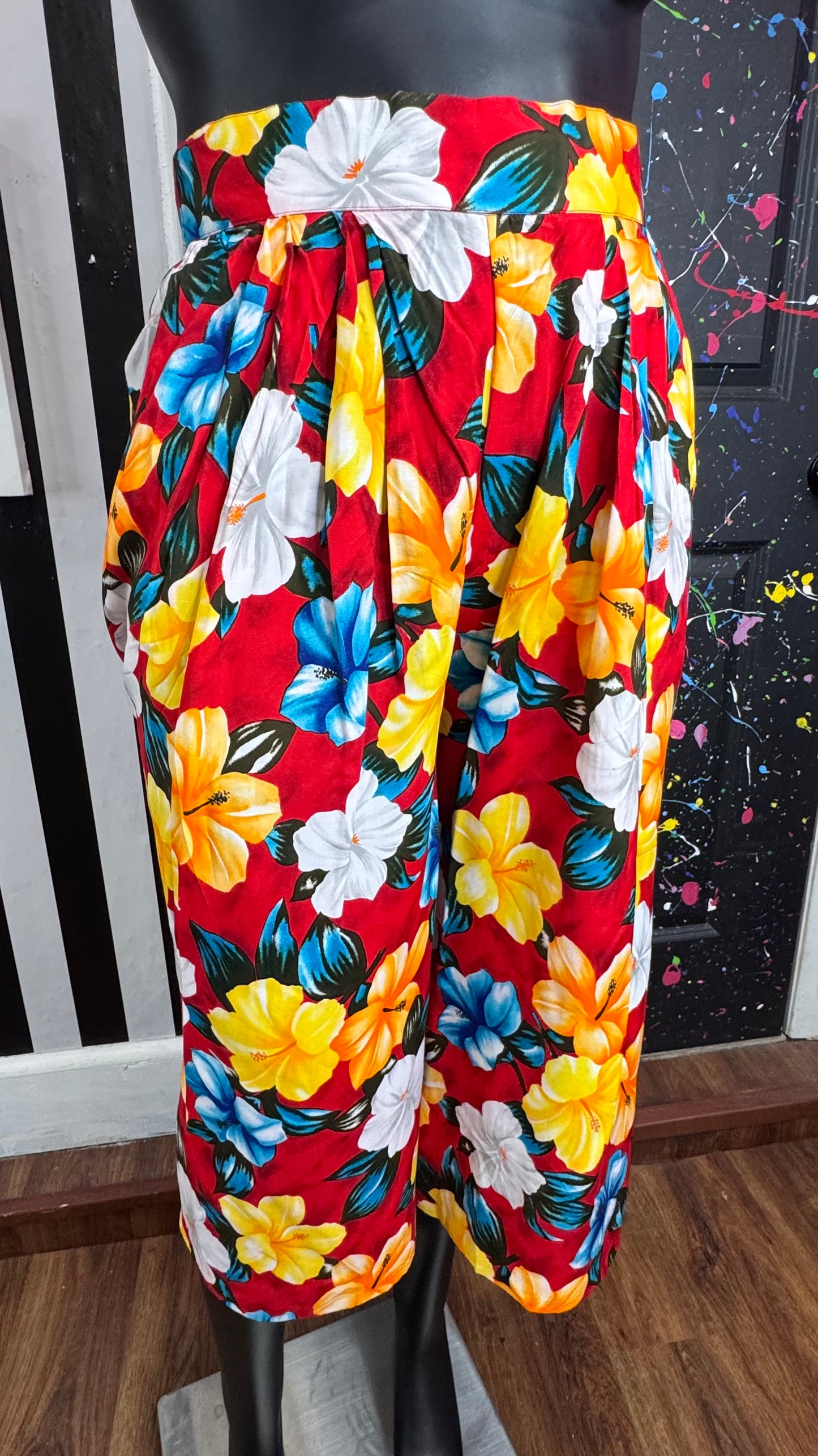 Vintage Evan Picone Floral Gauchos (14)