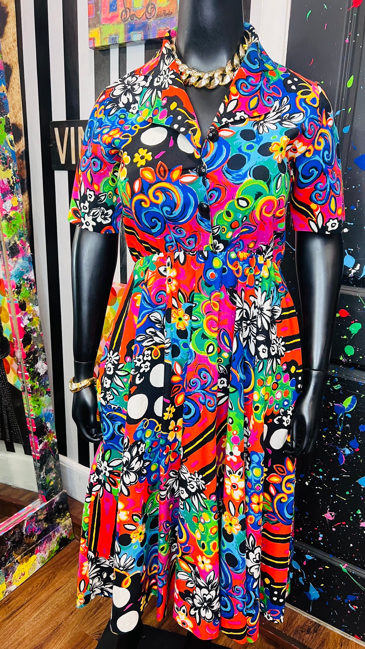 Vintage Abstract 80’s/90’s Dress (12)