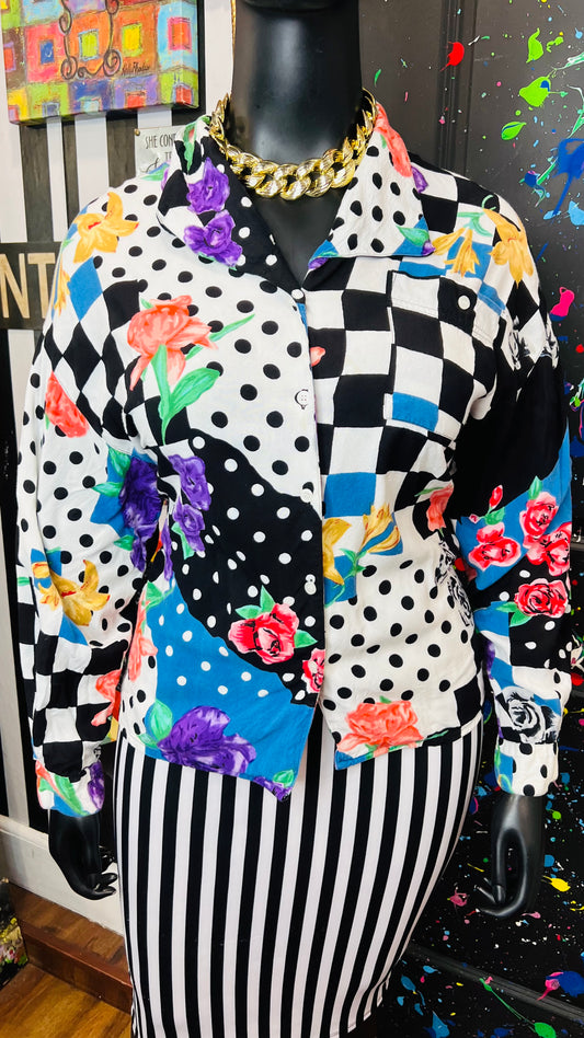 Vintage Abstract 80’s/90’s Blouse (16)