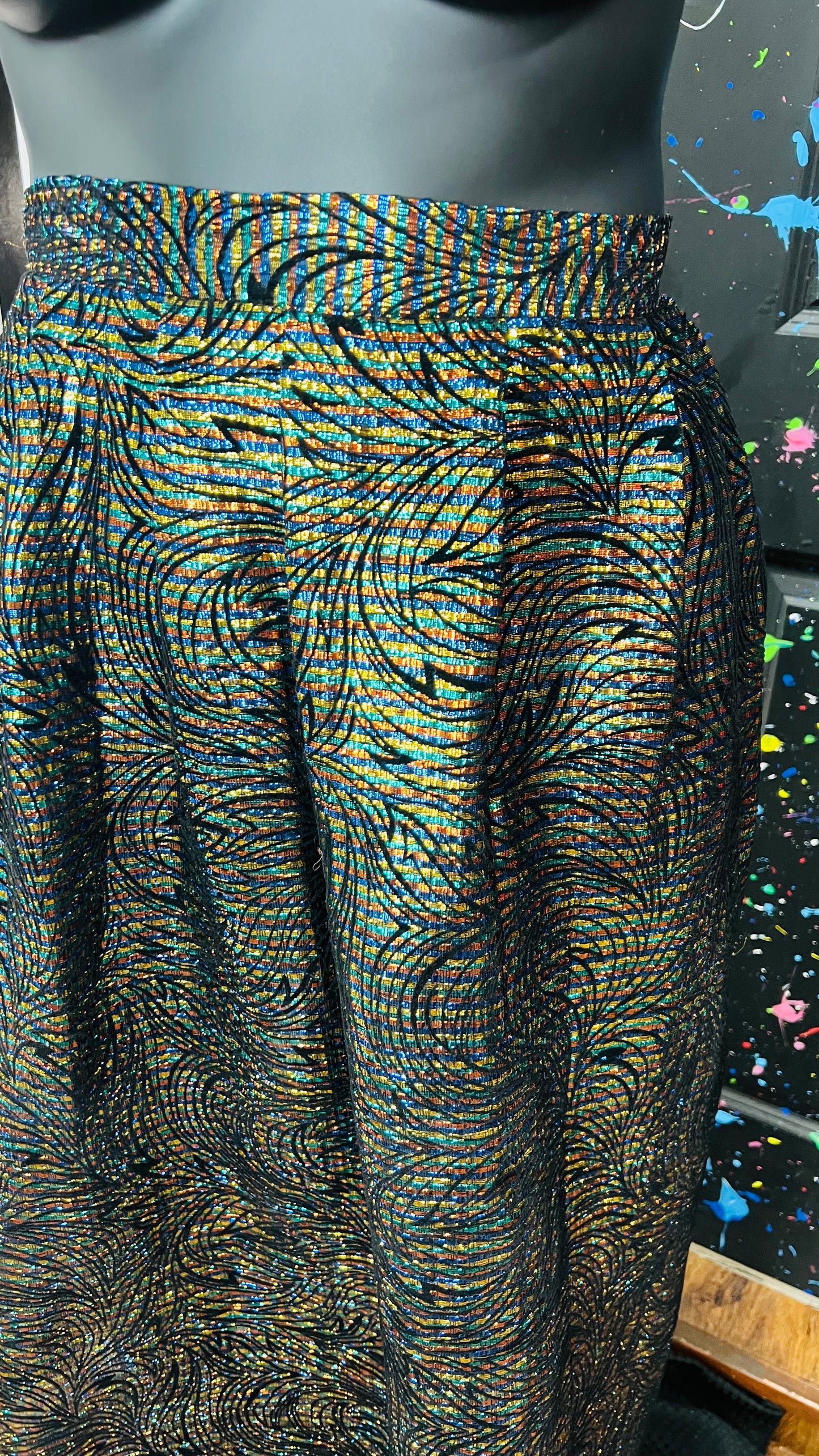 Vintage Shimmer Skirt w/ Pockets (20)