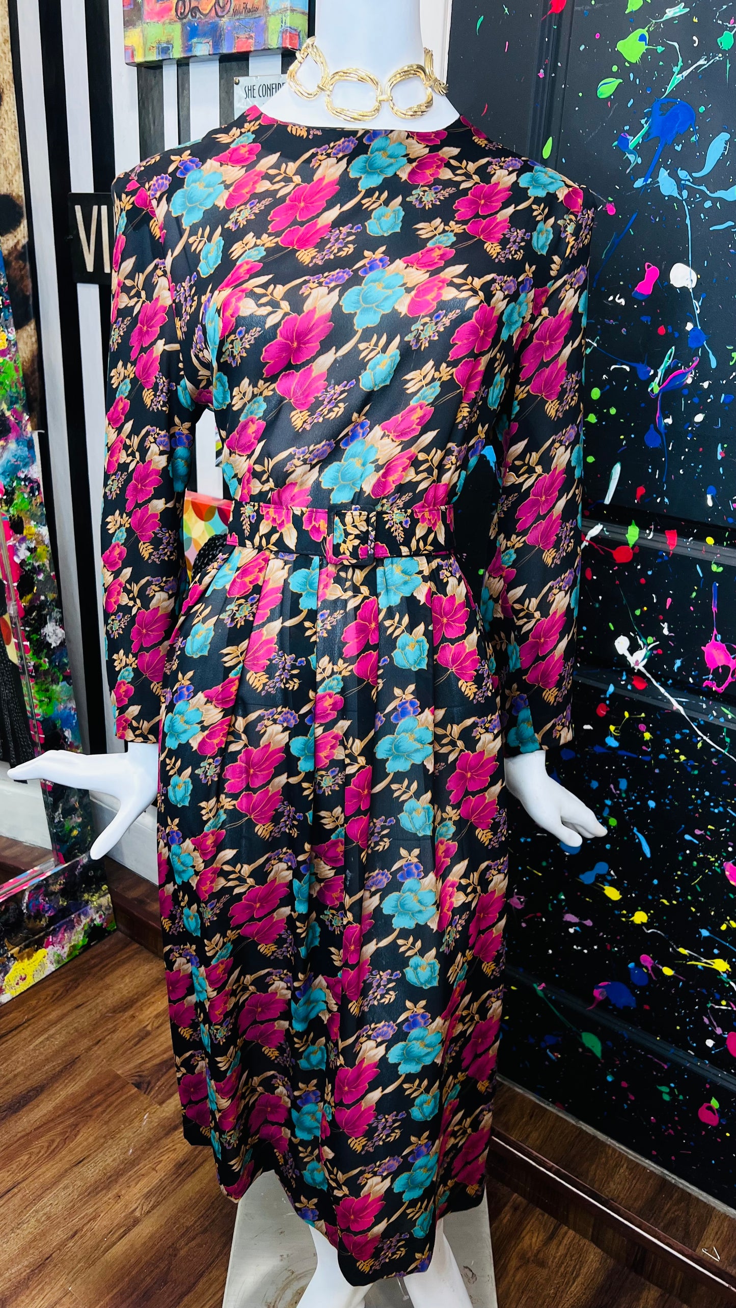 Vintage Floral Dress (16)