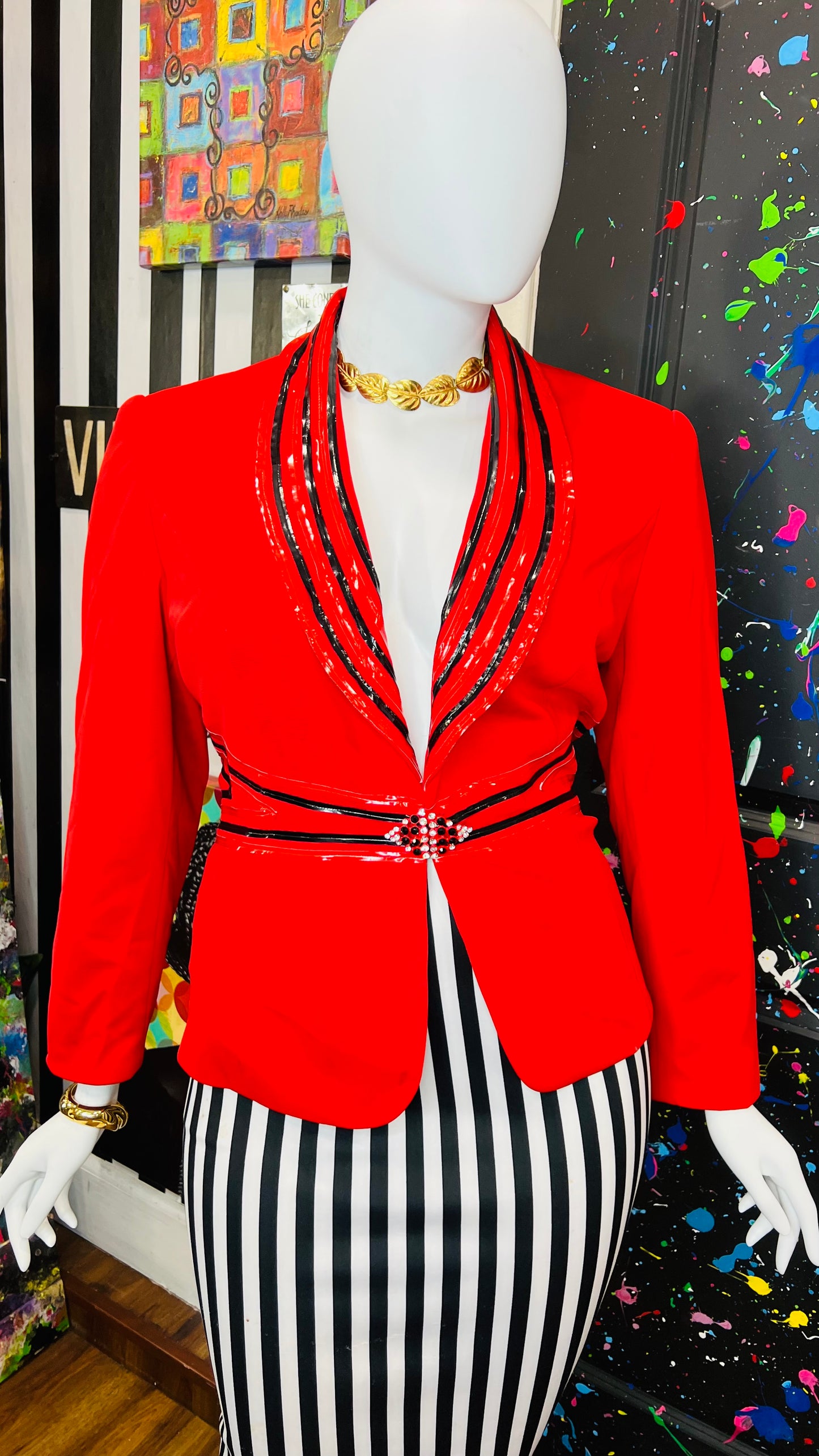 Striped Couture Blazer (22)