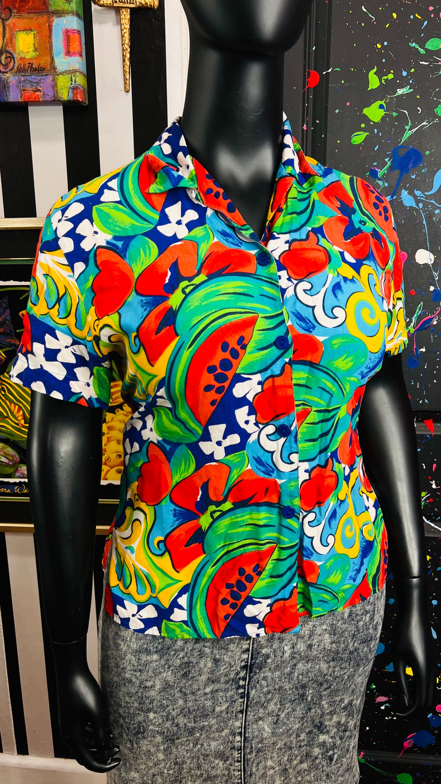 Vintage Chaus Rayon Blouse (14)