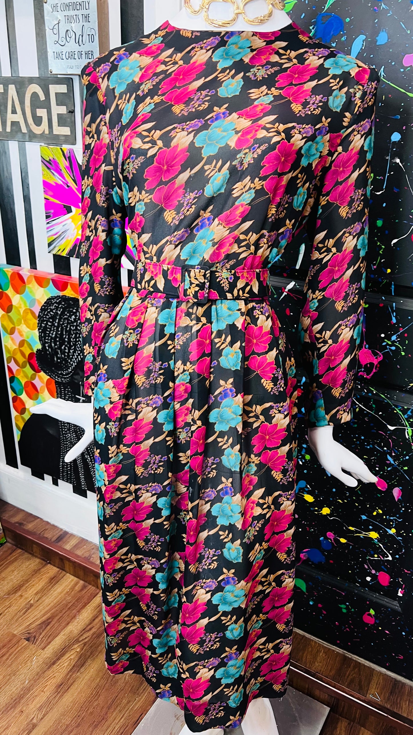 Vintage Floral Dress (16)