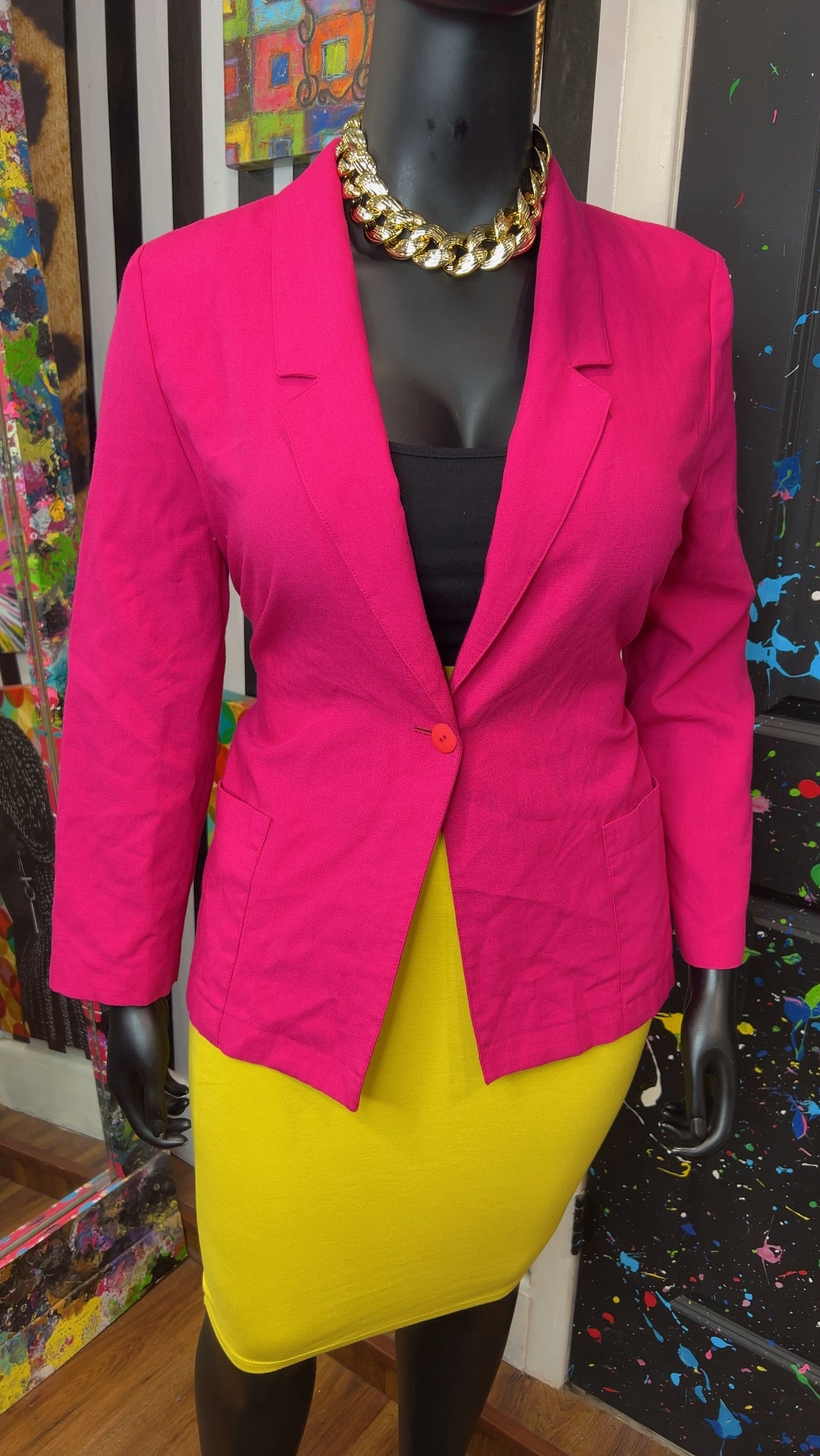 Vintage Pink Blazer (12)