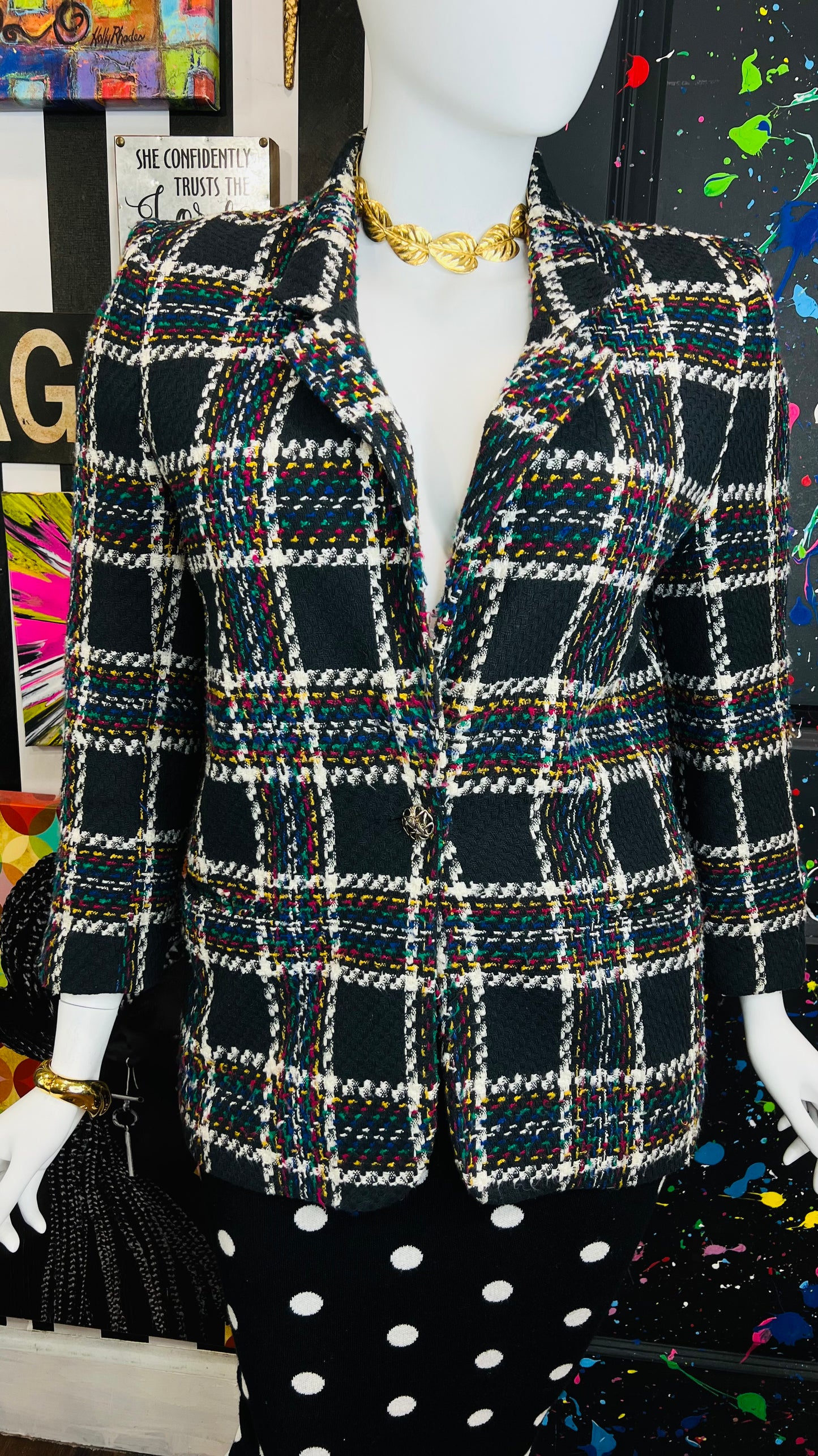 Vintage Plaid Blazer (16)