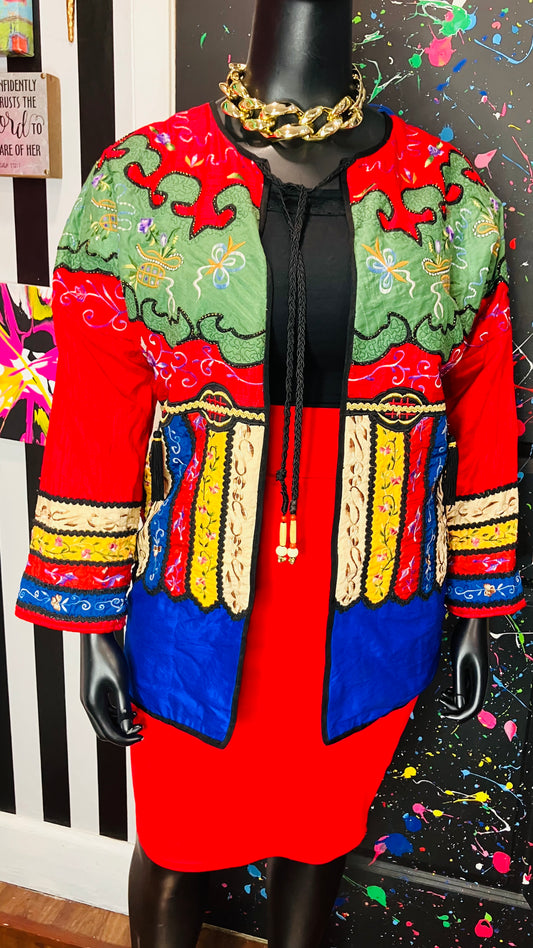 Vintage Judith Ann Creations- JA Resorts Silk Blazer (18/20)