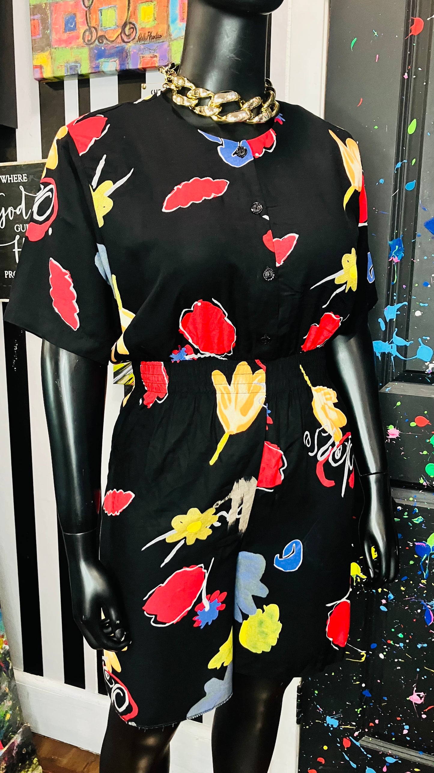 Vintage Floral Rayon Romper (16)