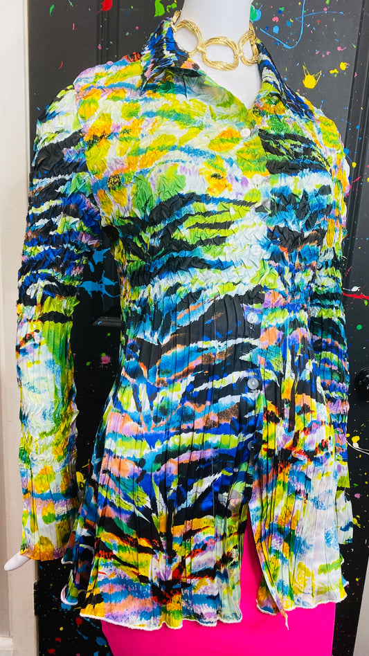Abstract Accordion Blouse (16/18)