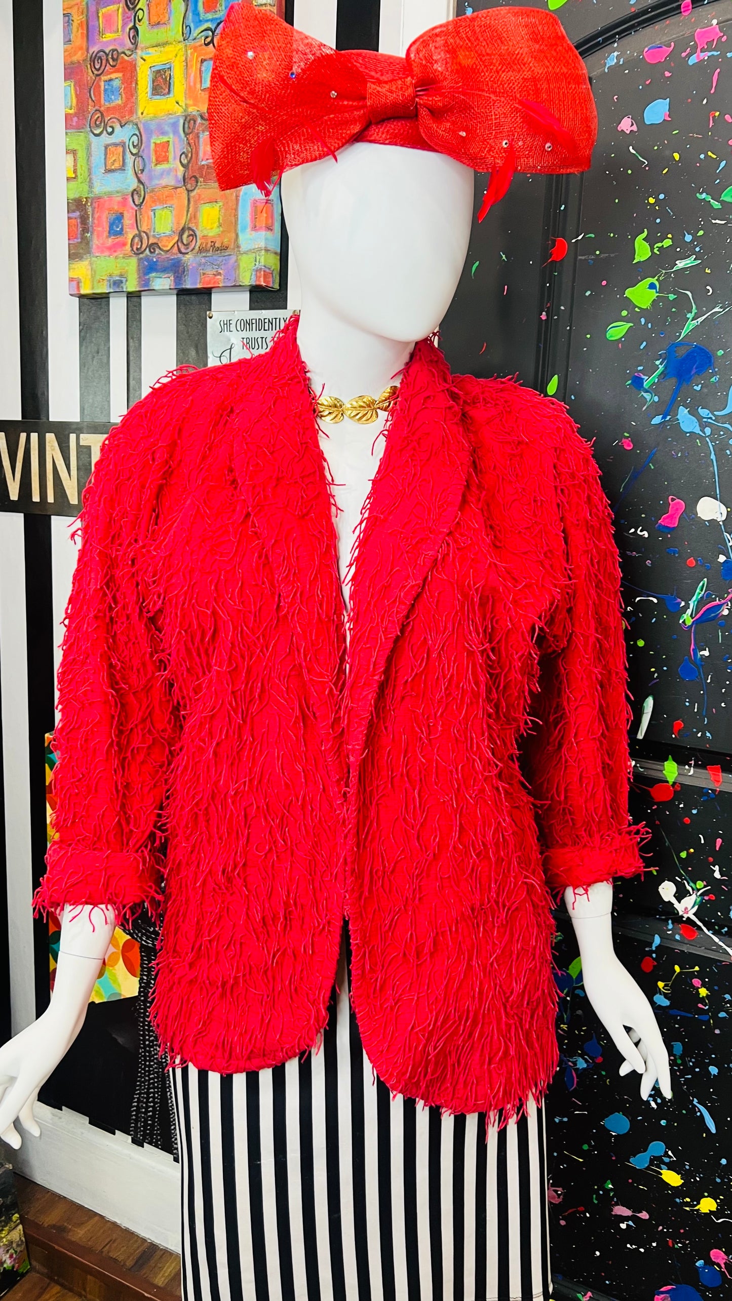 Vintage Shaggy Open Blazer (18)